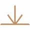 Ekena Millwork Saratoga Timber Gable Bracket, Western Red Cedar, 72"W x 48"H x 1 1/2"D x 3 1/2"F, 16/12 Pitch GBW072X48X0204SAR00SWR - alternate 1